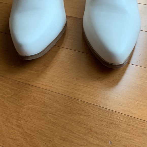 Cowboy Western Off White Tall Stacked Heel boots for women size 11 - Picture 12 of 15